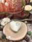 Preview: Tierurne Herz mit Pfote, Creme