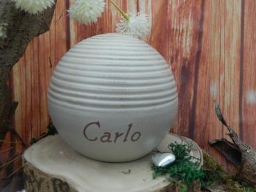 Musterurne - Gravur - Carlo