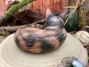 Katze nach Fotovorlage bemalt (Rückansicht)