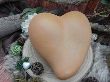 Tierurne Außenbereich - Herzform ohne Motiv, Sand, Volumen: ca. 3,00 Ltr. (Auslaufmodell)