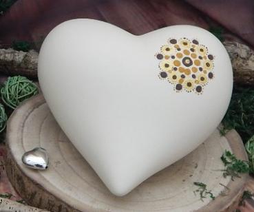 Musterurne - handgemaltes Dotpaintmotiv