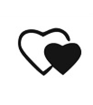 Symbol - Doppelherz - Folienausführung