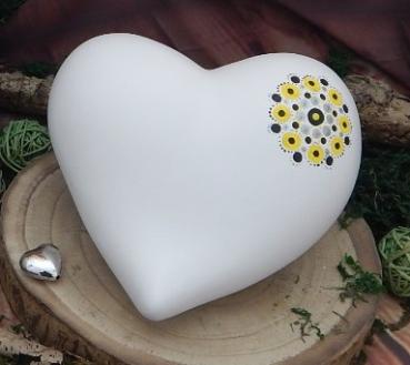 Musterurne - handgemaltes Dotpaintmotiv