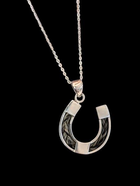 Erinnerungsschmuck mit Schweifhaar - Hufeisen