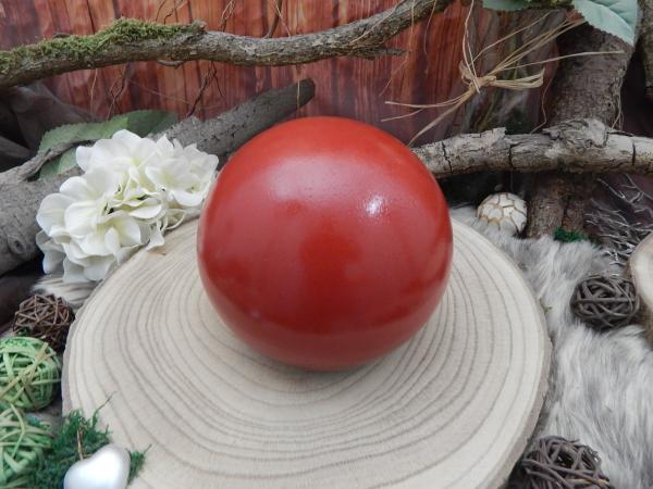 Tierurne Außenbereich - Kugelform, Rot, Volumen: ca. 1,00 Ltr. (Auslaufmodell)