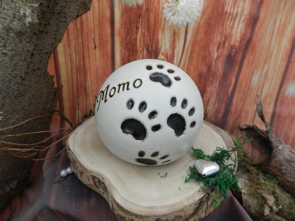 Vier Pfoten in Schwarz ausgemalt (Beispiel)